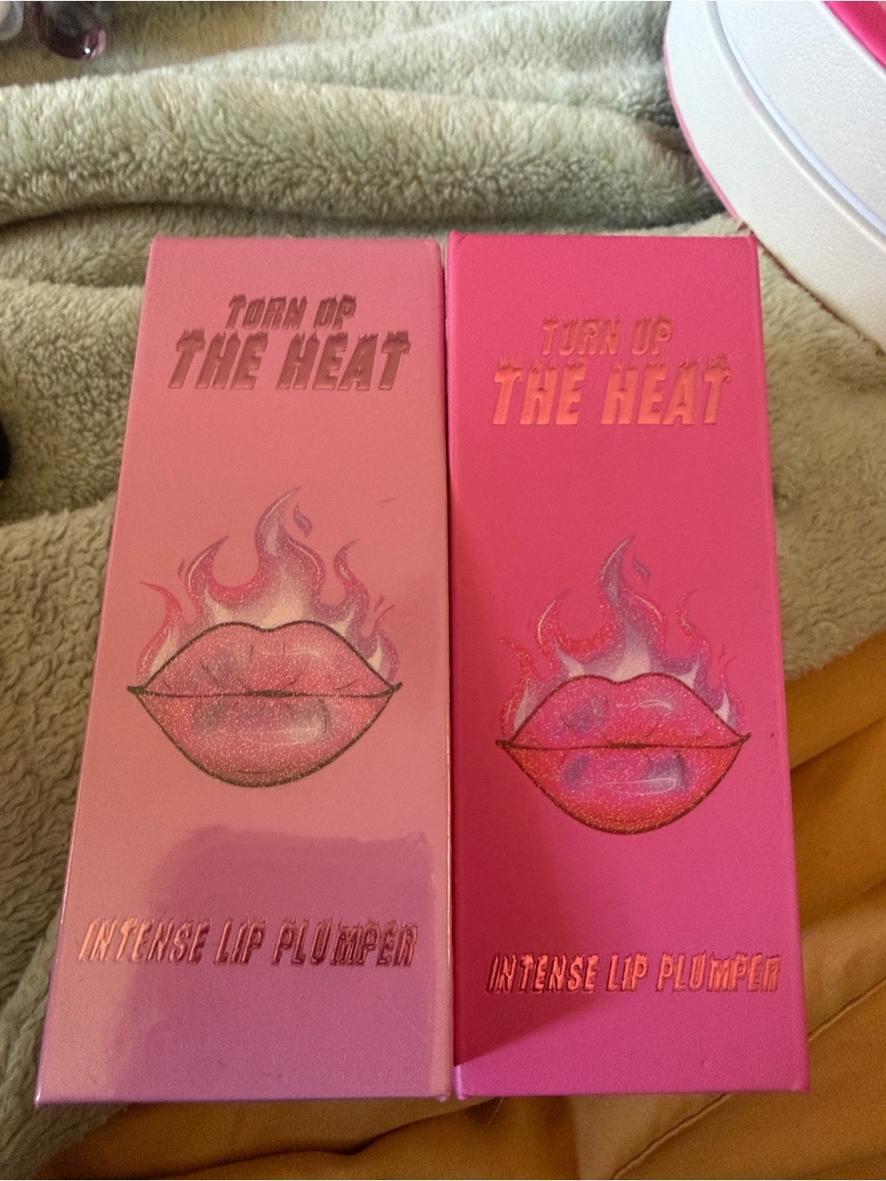 NWT Spoiled Cosmetics Turn Up The Heat Lip Plumper Set - O.G & Juicy